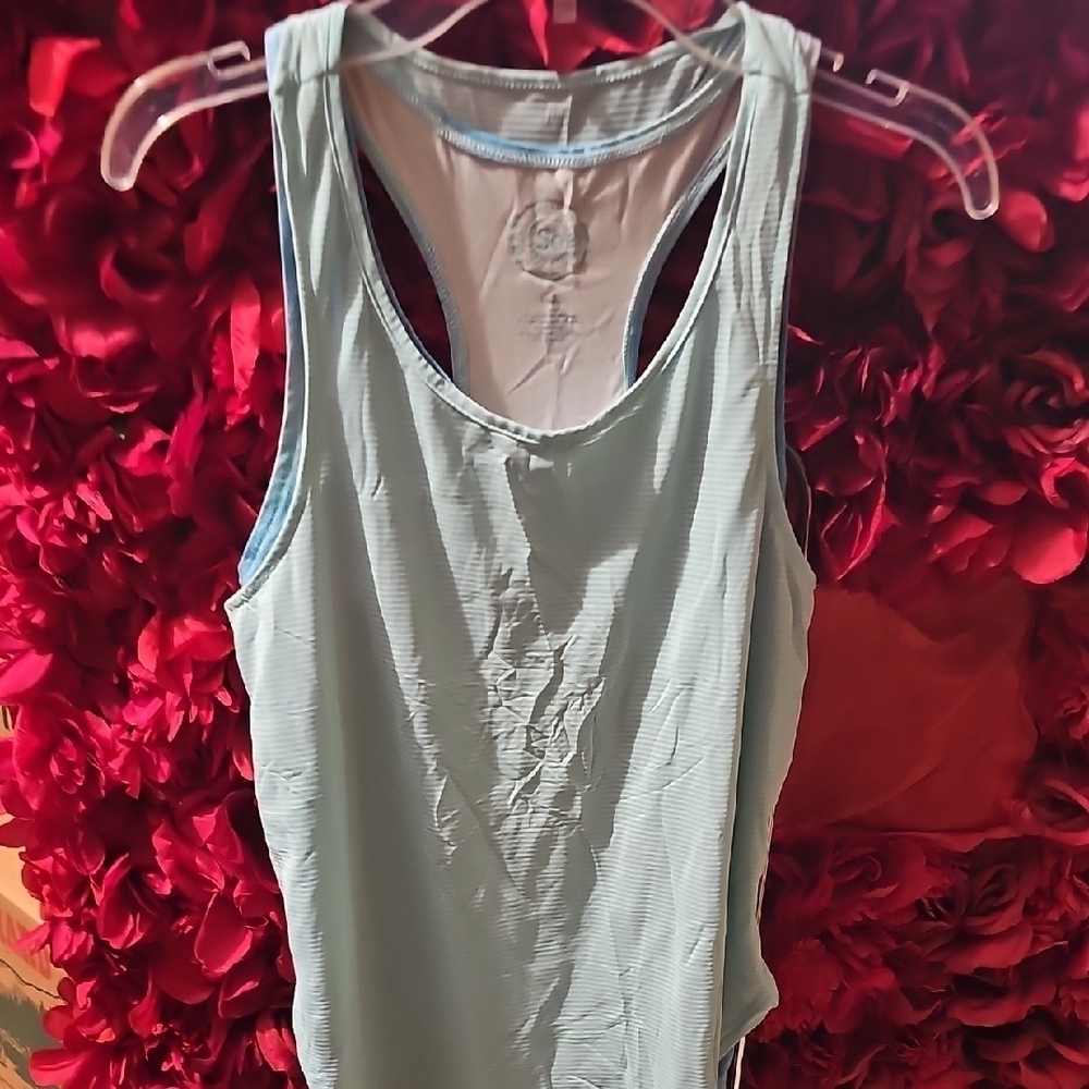 Light Blue Racerback Tank Top